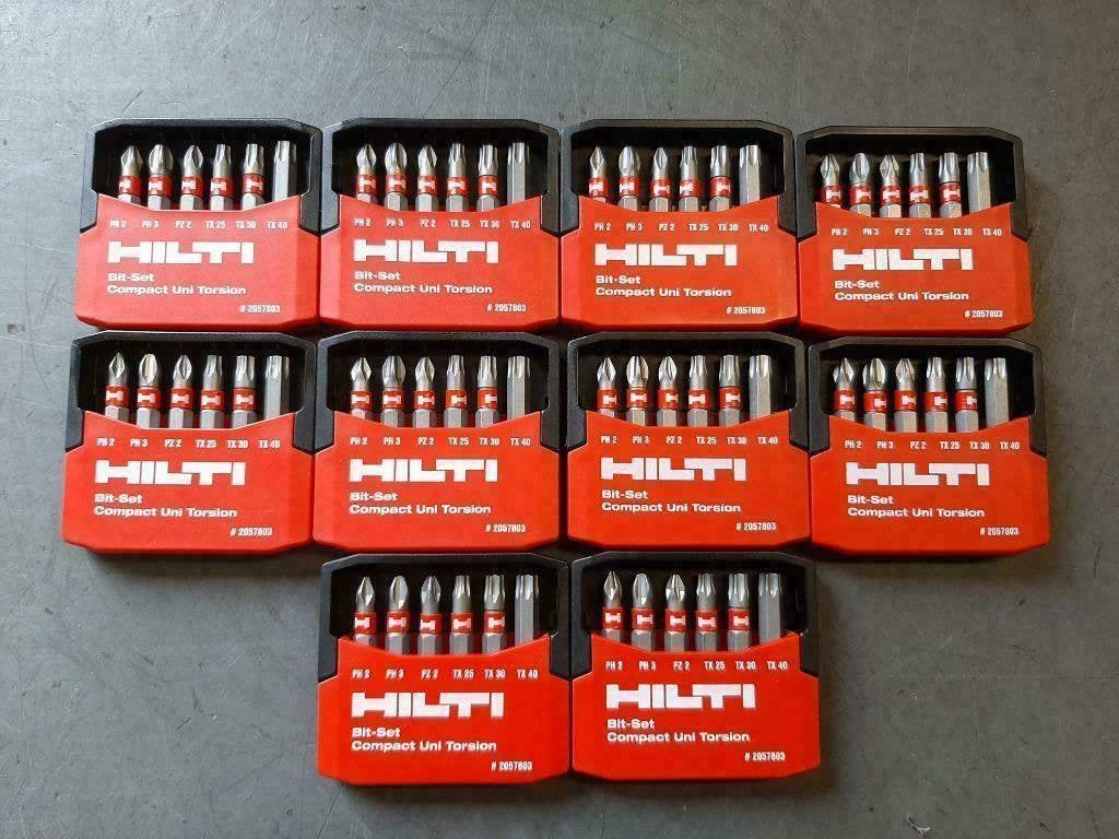 Hilti boren en schroefbit sets NIEUW!, ., Nieuw, Ophalen of Verzenden, .