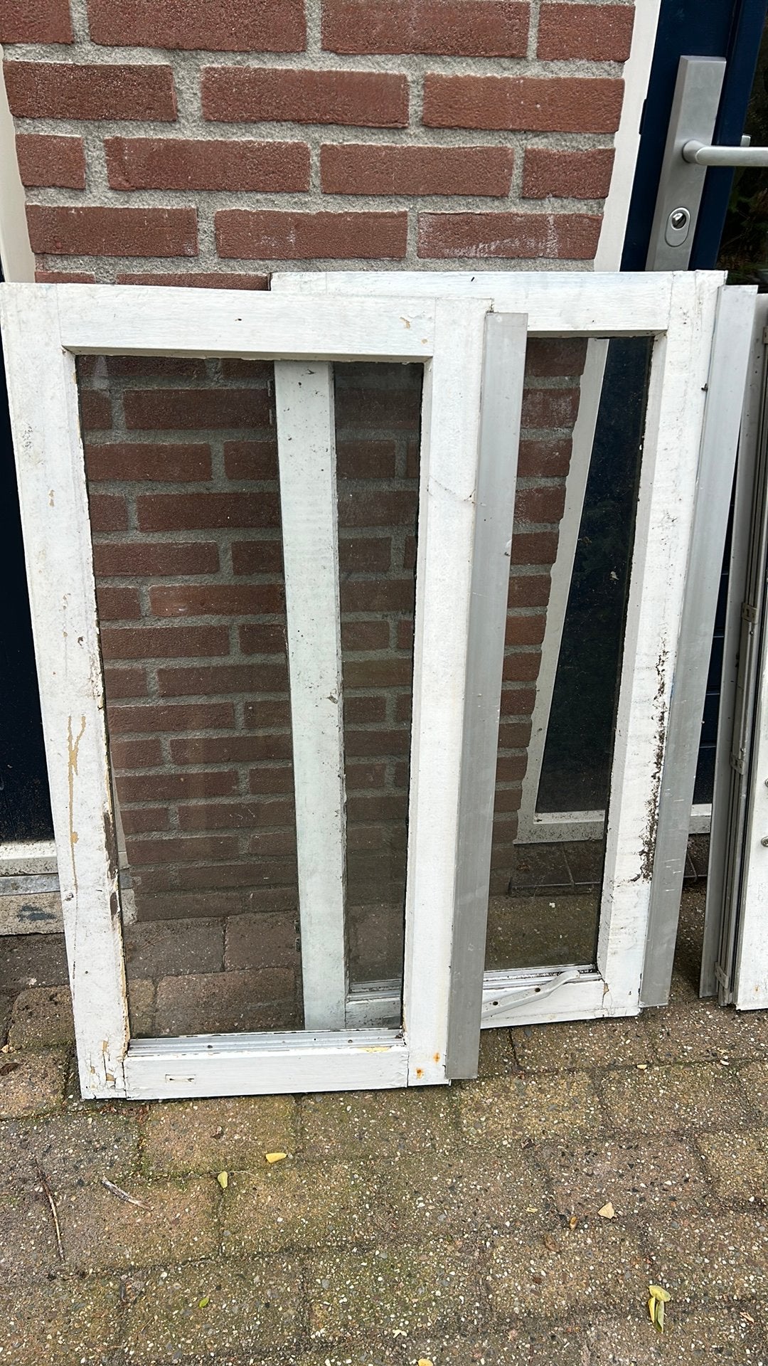 6 houten kozijnen gratis, Ophalen, Gebruikt, Minder dan 75 cm, Raamkozijn