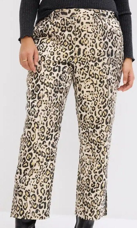 panter print broek maat 38 nieuw, Kleding | Dames, Maat 38/40 (M), Bonprix, Bruin, Nieuw
