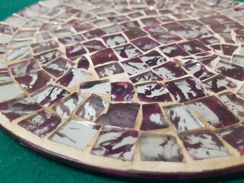 -	Schaal glasmozaiek, Ophalen of Verzenden, 'T Olde Gre-j, Info@toldegrej.nl, Endepoelstraat 20f Didam