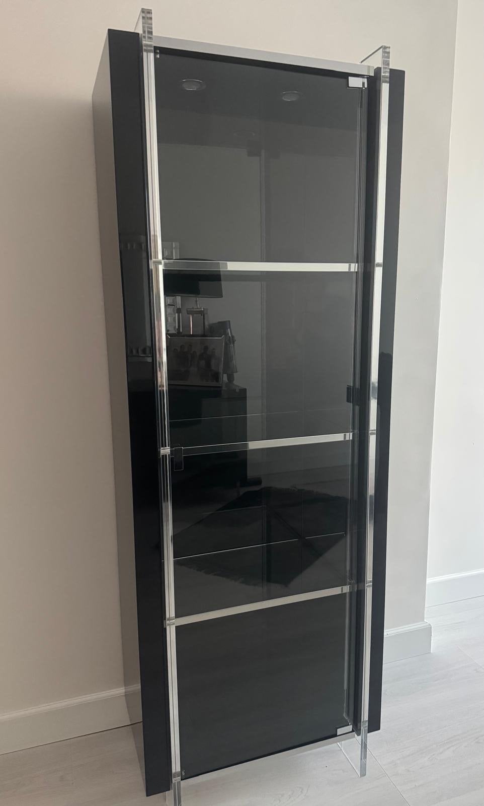 Rossetto Armobil Hoogglans Vitrinekast - Postmodern Design, Ophalen, Gebruikt, 50 tot 100 cm, Glas