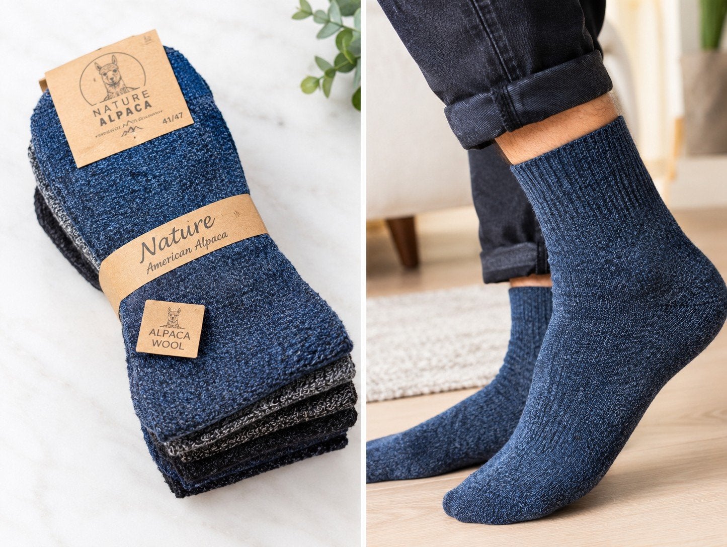 Originele American Alpaca Sokken Heren 3 paar - GRATIS verz, Overige kleuren, Nieuw, Overige maten, Ophalen of Verzenden