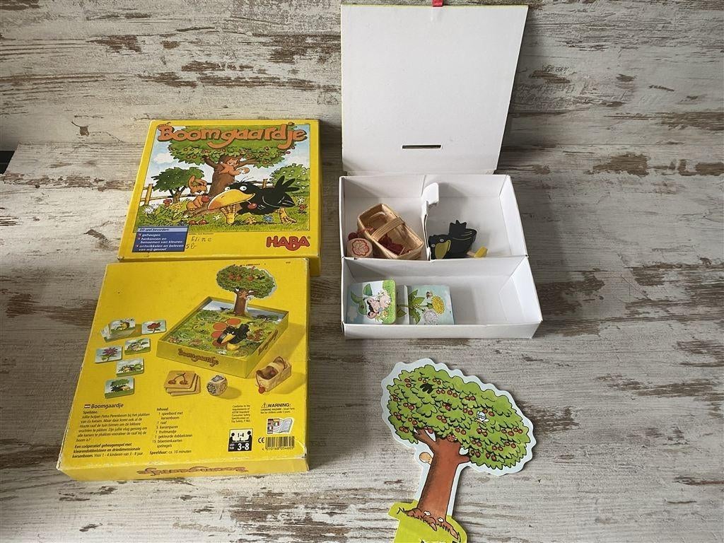 Boomgaardje Haba [s343], Hobby en Vrije tijd, Gezelschapsspellen | Bordspellen, Verzenden, Zo goed als nieuw