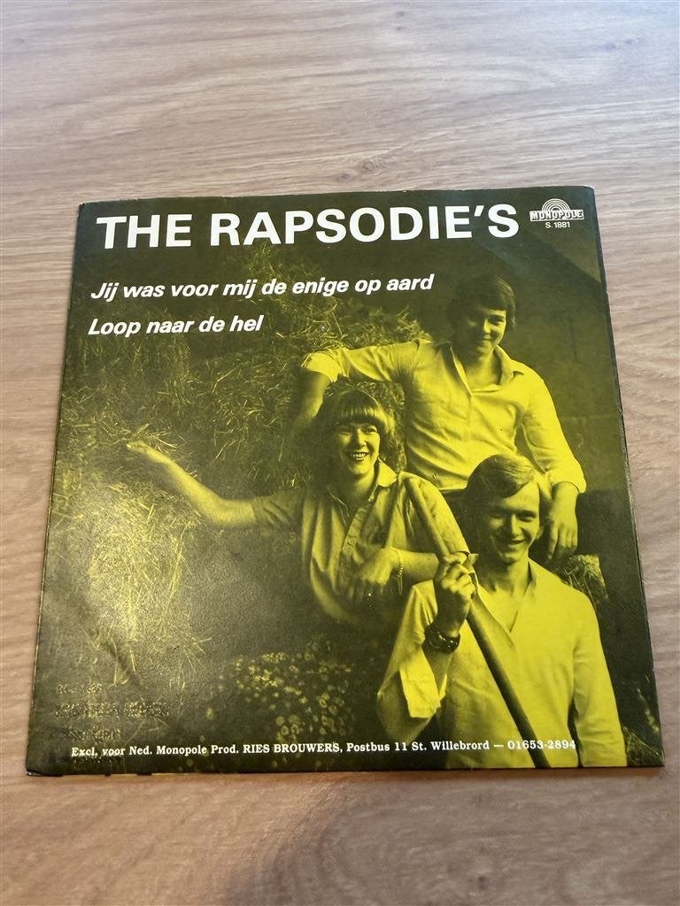 The Rapsodie\'s - Jij was voor mij de enige op aard, Cd's en Dvd's, Ophalen of Verzenden, Zo goed als nieuw, Nederlandstalig