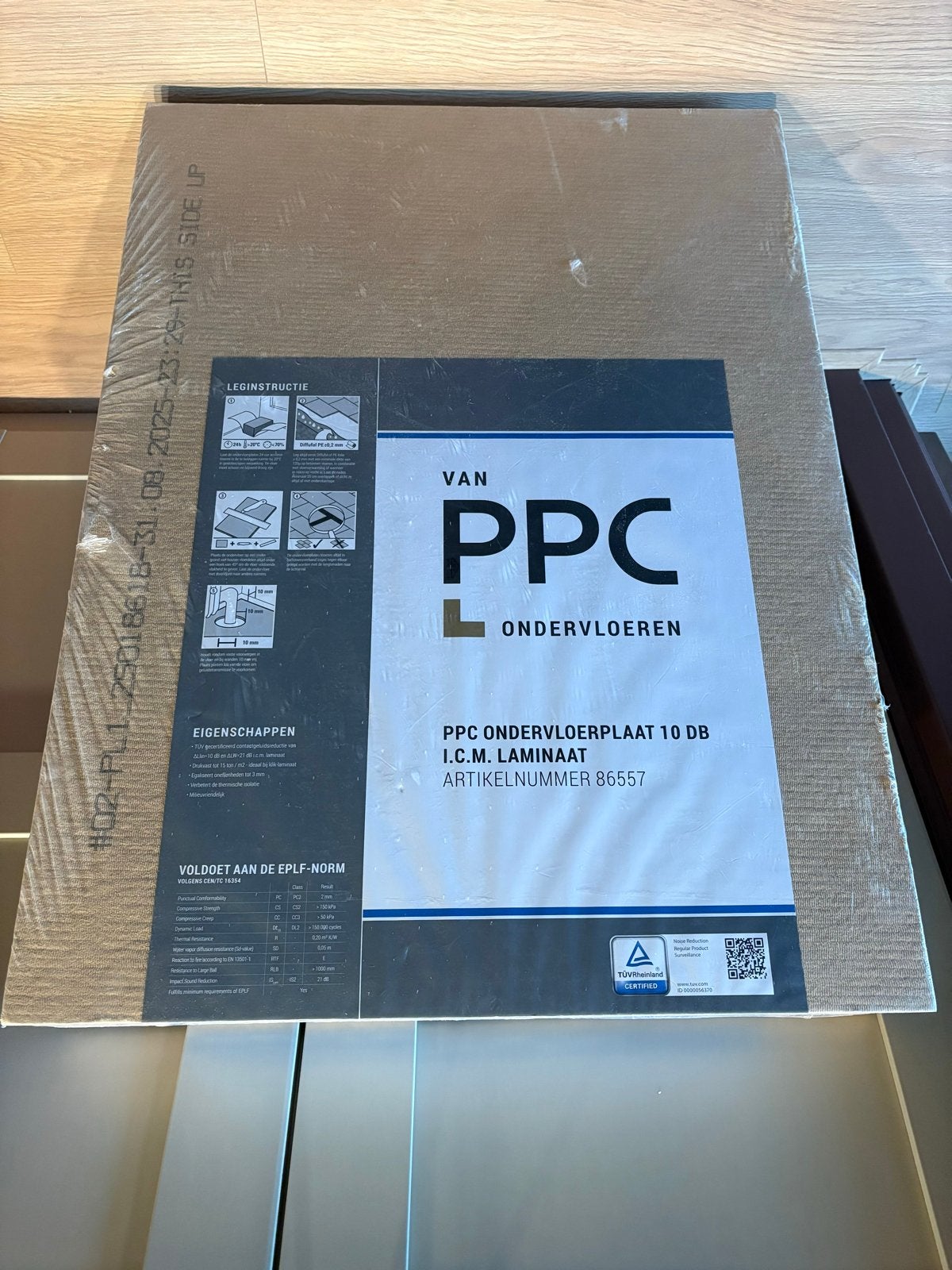 PPC Ondervloerplaat 10 dB I.C.M. Laminaat - Nieuw, Ophalen, Overige materialen, 30 cm of meer, 50 tot 150 cm