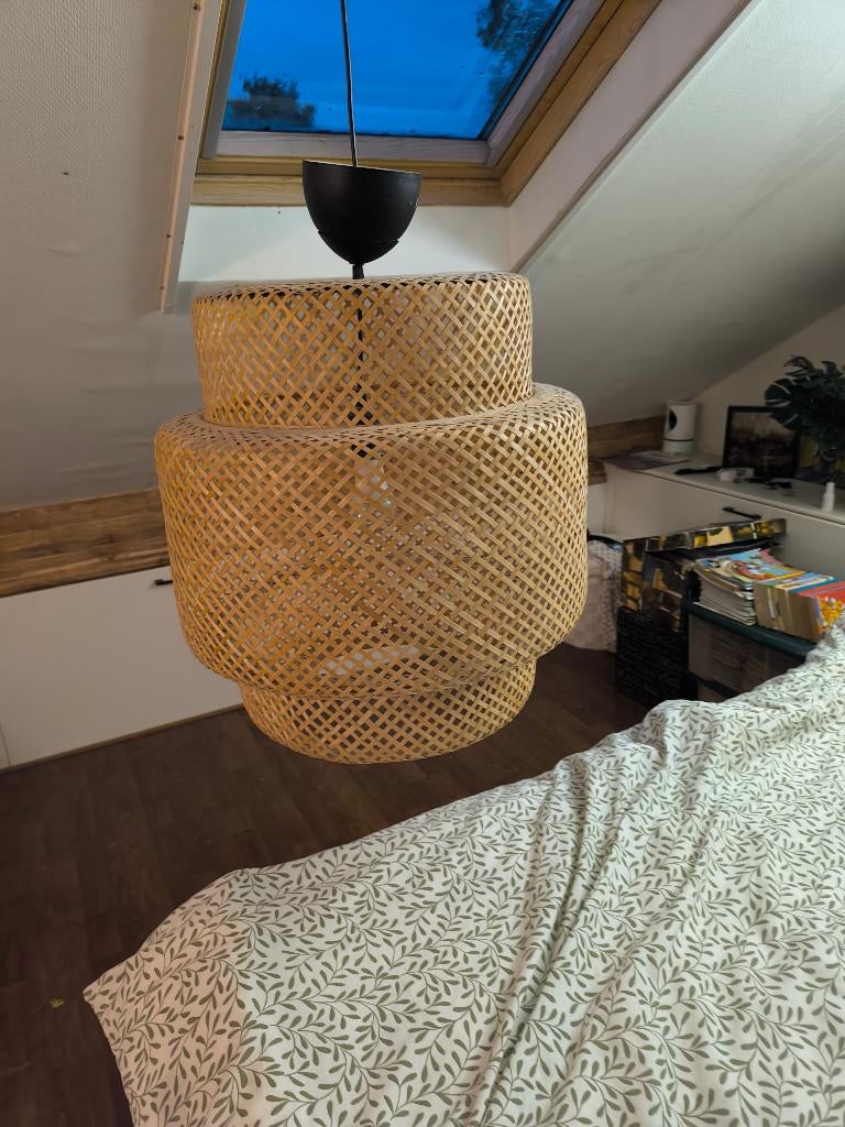 Bamboo hanglamp ikea, Huis en Inrichting, Lampen | Hanglampen, Ophalen, Zo goed als nieuw, Overige materialen, Minder dan 50 cm