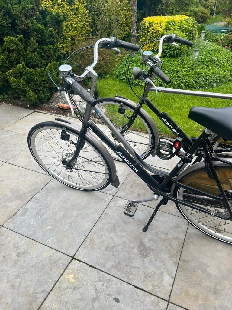 Dames en Heren sport fiets kleur donkerblauw zilver, Ophalen of Verzenden, Zo goed als nieuw, Minder dan 10 versnellingen, Overige merken