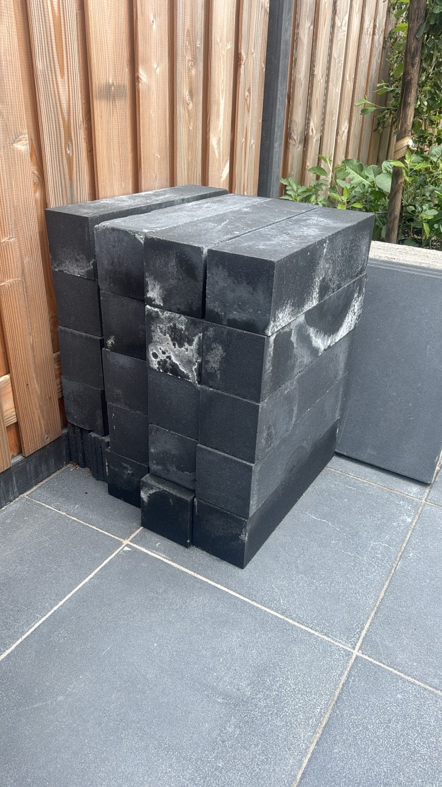 19 Antraciet Natuursteen Blokken 15x15x30cm - Nieuw, Tuin en Terras, Tegels en Klinkers, Ophalen, Overige typen, Nieuw, Natuursteen