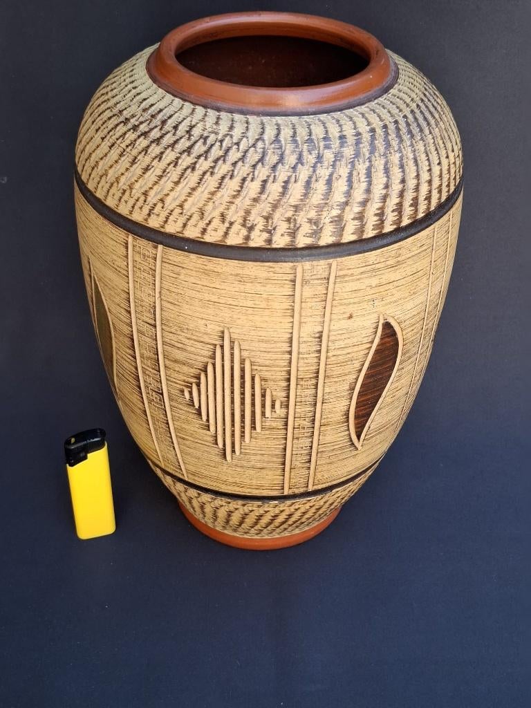 Vintage aardewerk vaas Sawa Keramiek Franz Schwaderlapp 30cm, Antiek en Kunst, Antiek | Keramiek en Aardewerk, Ophalen of Verzenden