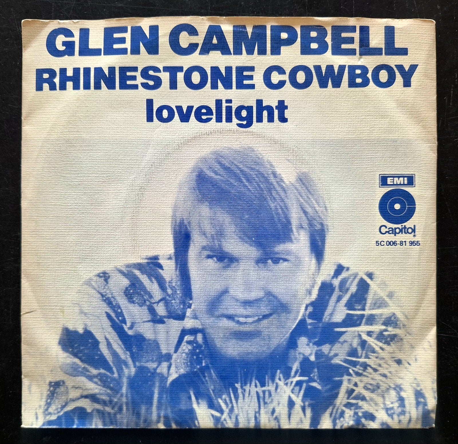 7"/SINGLE  GLEN CAMPBELL - Rhinestone Cowboy, Ophalen of Verzenden, Gebruikt, Pop