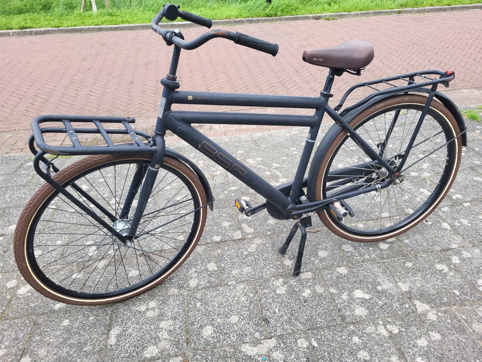 BSP Transportfiets 49 cm (kleine maat), Fietsen en Brommers, Terugtraprem, Gebruikt, 47 tot 50 cm, Versnellingen