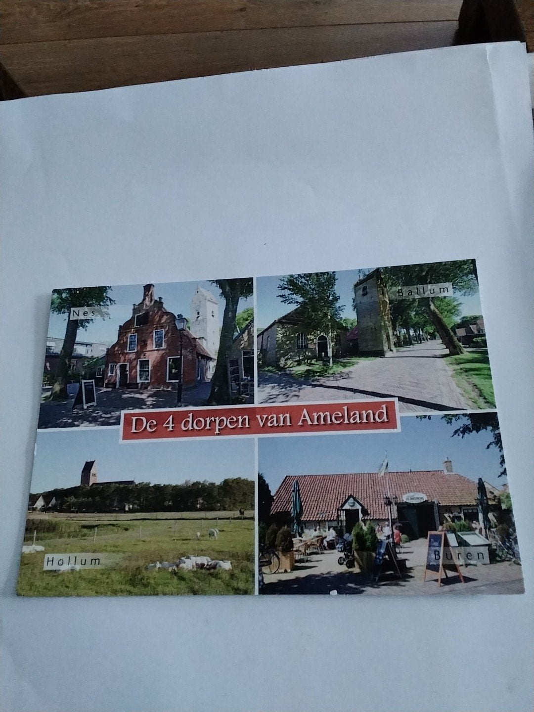 Ansichtkaart Ameland - De 4 dorpen van Ameland, Ophalen of Verzenden, 1980 tot heden, Gelopen, Waddeneilanden