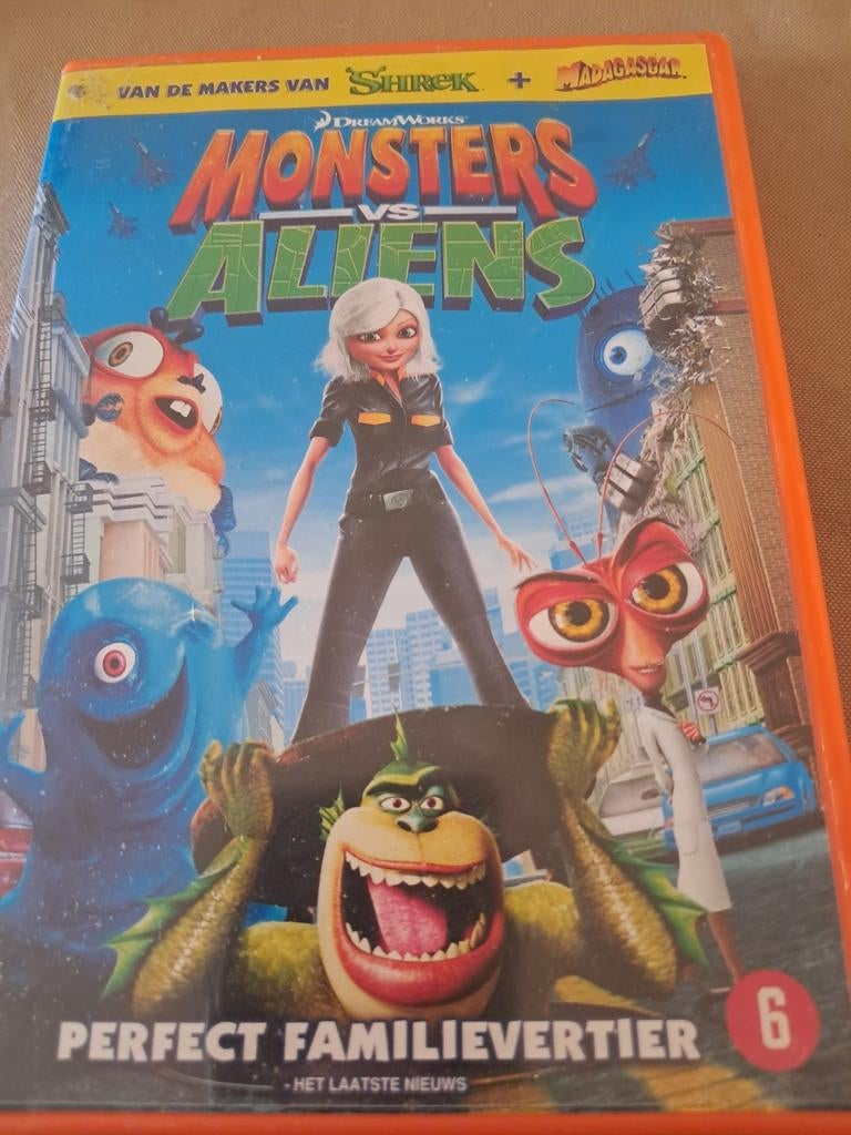 Monsters vs. Aliens DVD - Perfect familievertier, Cd's en Dvd's, Dvd's | Tekenfilms en Animatie, Tekenfilm, Amerikaans, Ophalen of Verzenden