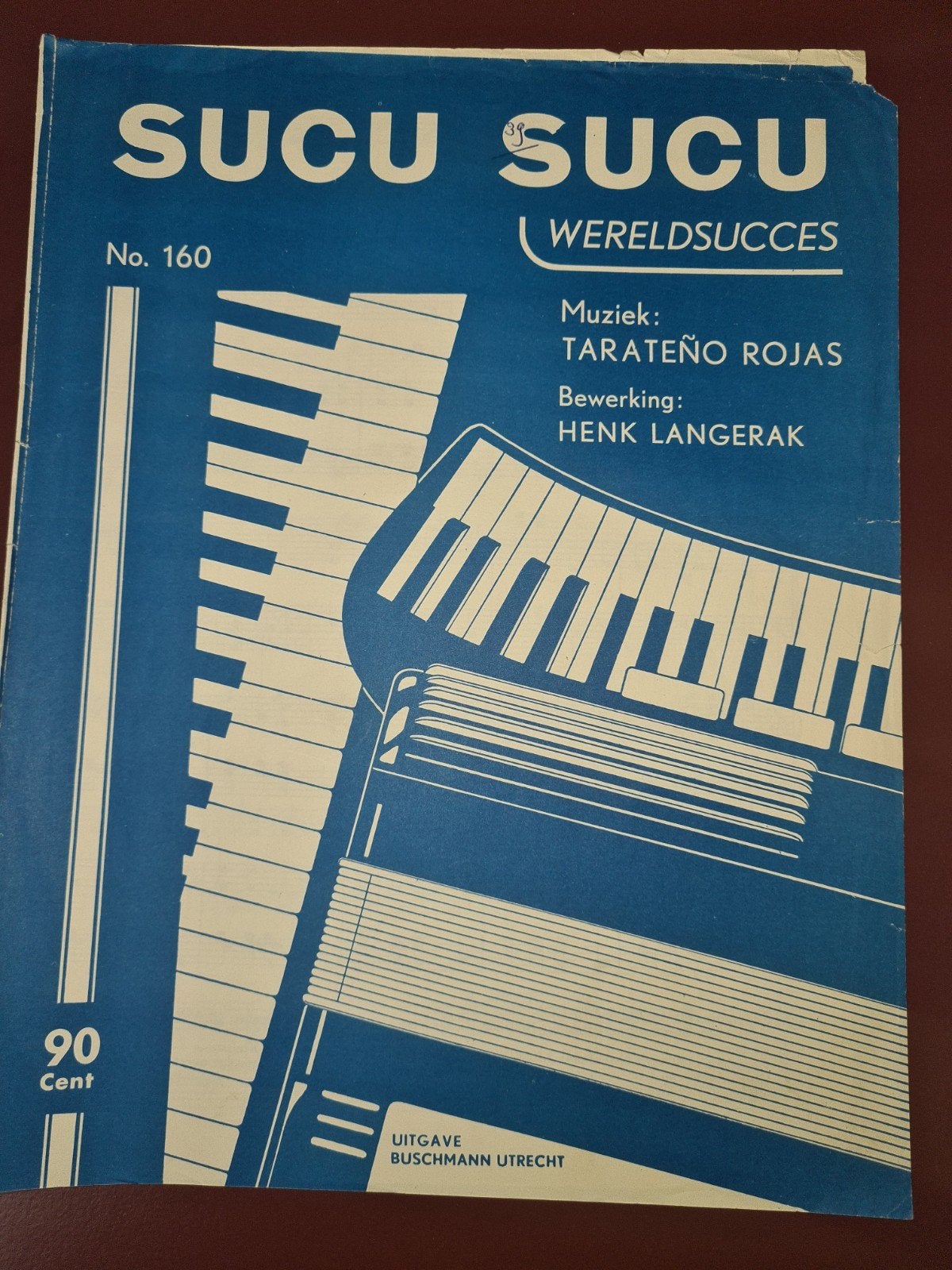 Sucu Sucu Wereldsucces - Bladmuziek Accordeon, Muziek en Instrumenten, Gebruikt, Wereldmuziek, Accordeon, Ophalen of Verzenden