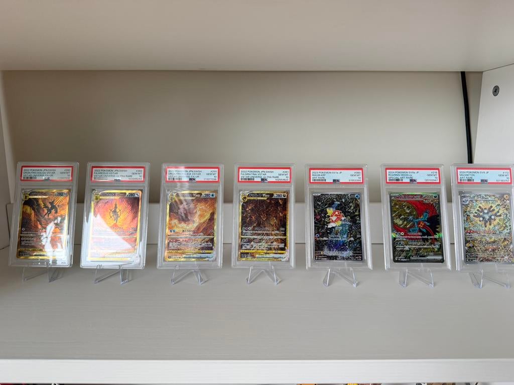 Pokemon kaarten PSA 10, Hobby en Vrije tijd, Verzamelkaartspellen | Pokémon, Ophalen of Verzenden, Zo goed als nieuw, Meerdere kaarten