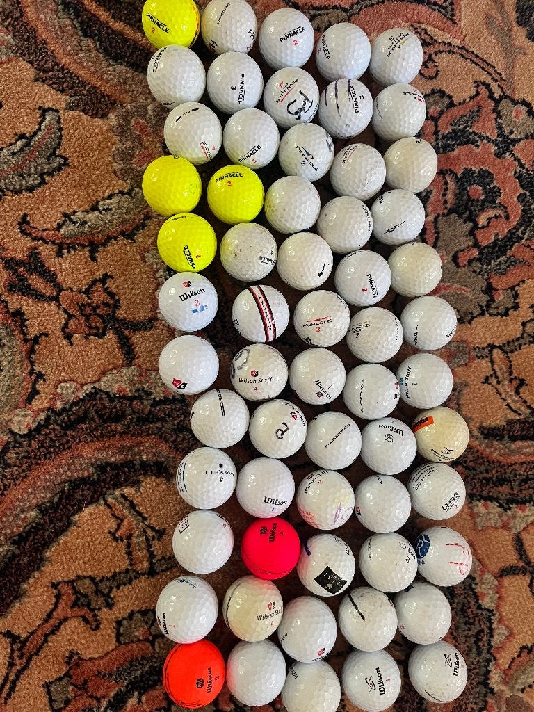 Wilson & Pinnacle golfballen 60 stuks, Ophalen of Verzenden, Gebruikt, Bal(len), Overige merken