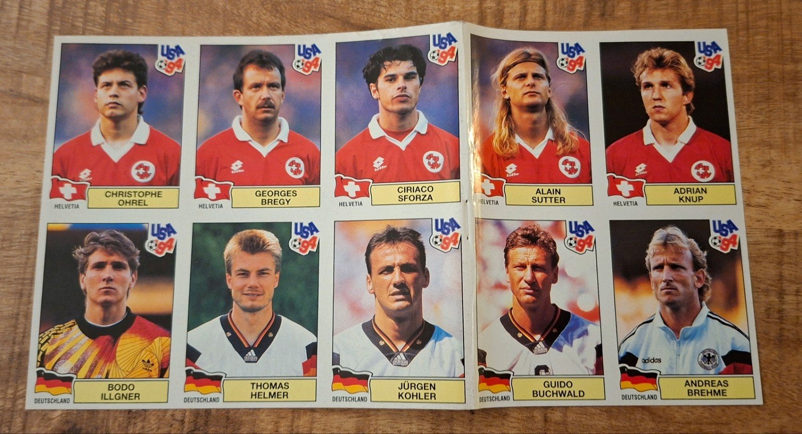 Panini USA 1994 Duitsland en Zwitserland stickers, Ophalen of Verzenden, Nieuw, Buitenlandse clubs, Poster, Plaatje of Sticker