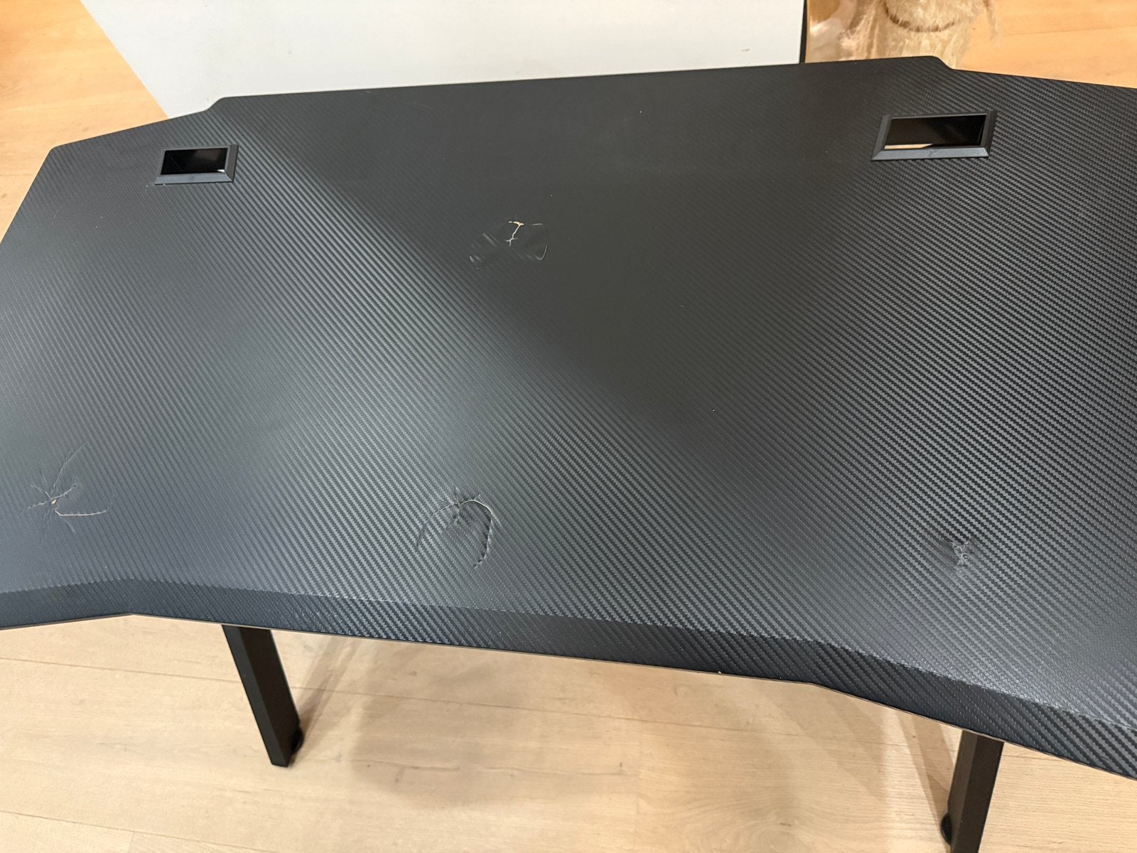 ultradesk 120x60 black used and top damaged, Computers en Software, Ophalen, Gebruikt