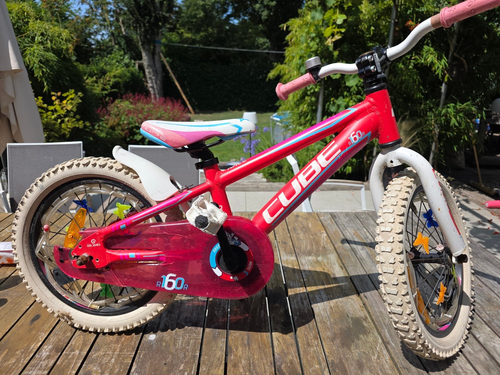 Cube Cubie 160 kinderfiets roze- 16 inch, Fietsen en Brommers, Ophalen, Terugtraprem, Cube, 16 tot 20 inch