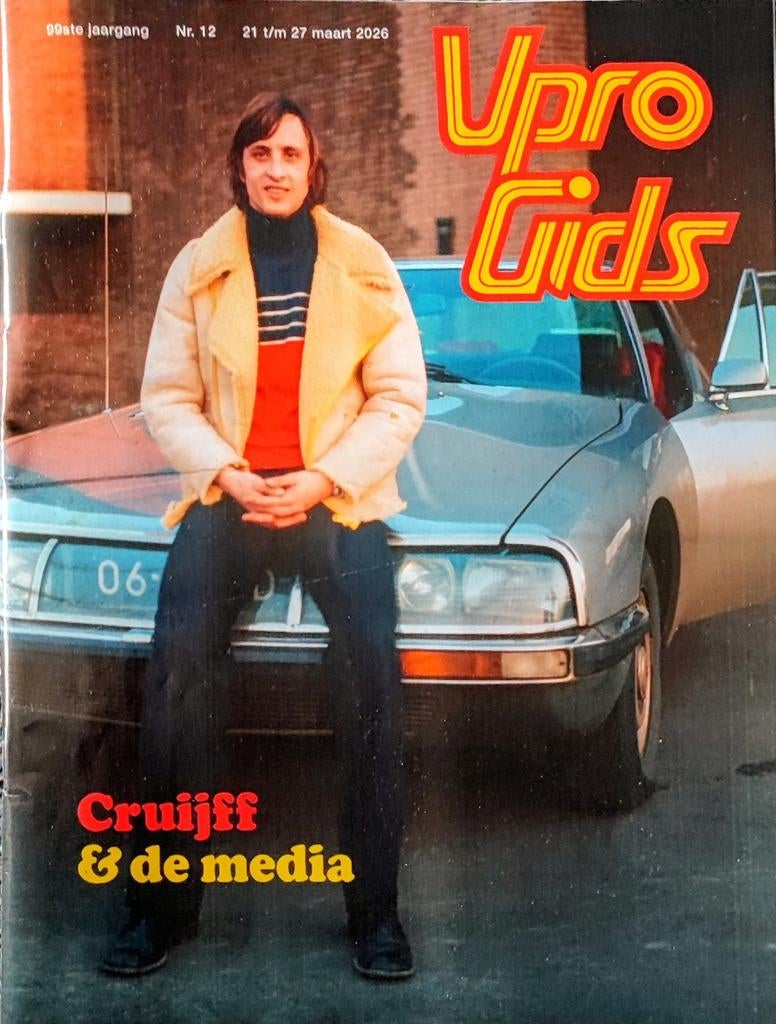 VPRO Gids met Johan Cruijff op de cover, Ophalen of Verzenden, Gelezen, Overige typen