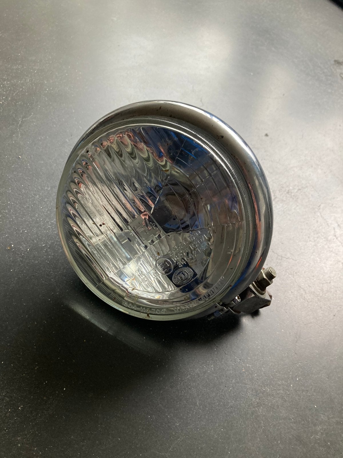 Harley Davidson Chopper Eigenbouw koplamp H4 Hella e1, Motoren, Ophalen of Verzenden, Gebruikt