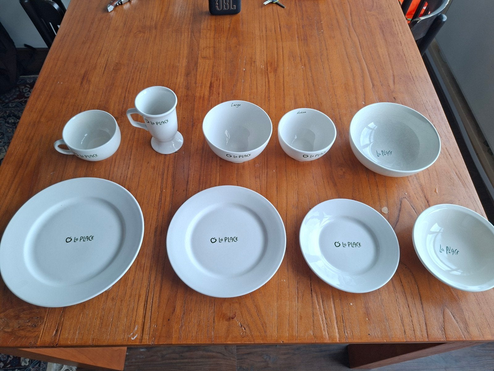 Servies van La Place, Ophalen