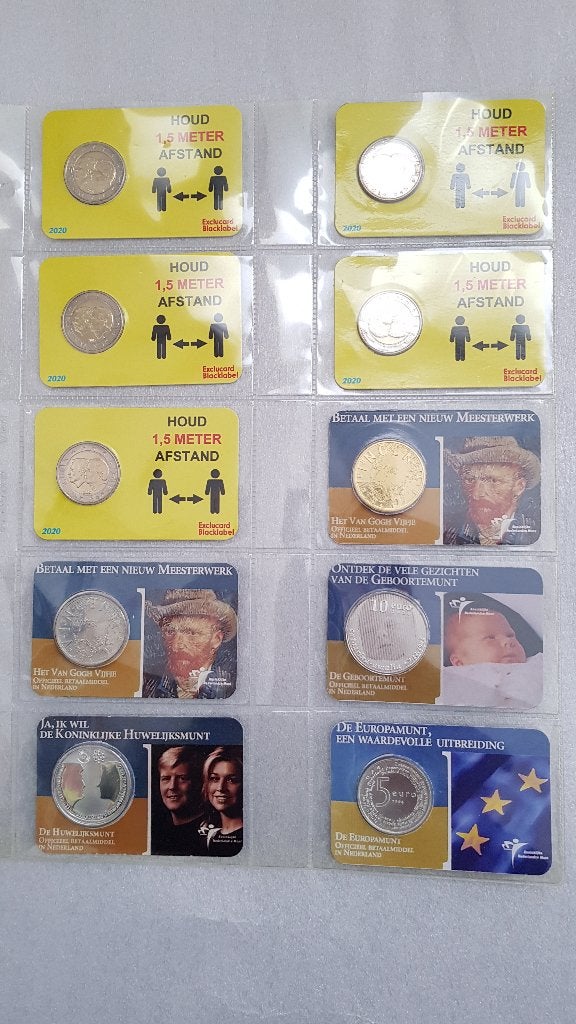 2 Euro Coincard Houd 1,5 Meter Afstand Collectors item, Ophalen of Verzenden, Overige landen, 2 euro