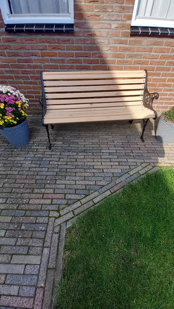tuinbankje, Tuin en Terras, Ophalen, Zo goed als nieuw, Hout
