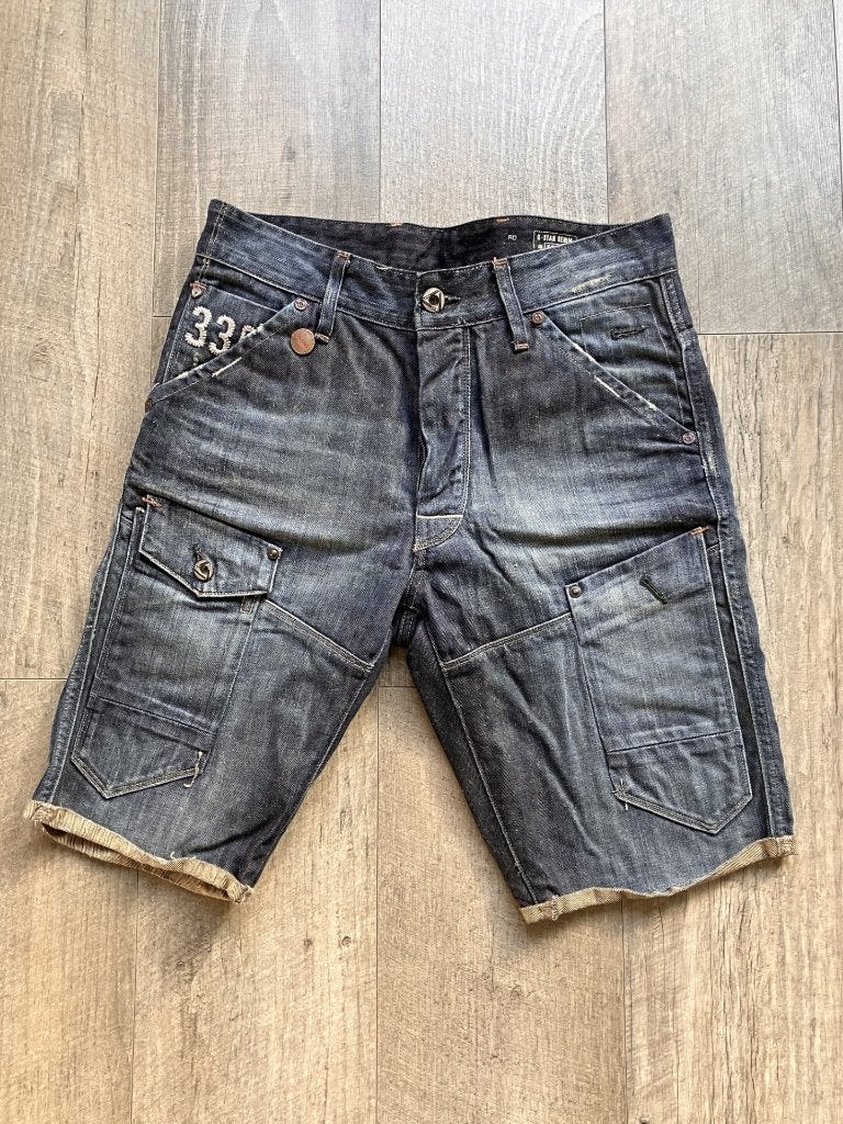G-star Raw 3301 spijkershorts maat 31 taille (NIEUW), G-Star Raw, Blauw, Nieuw, W32 (confectie 46) of kleiner