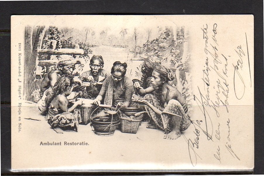 Ned Indië ambulant restaurant 1910 SEMARANG to Bussum(8-1), Ophalen of Verzenden, Voor 1920, Buiten Europa