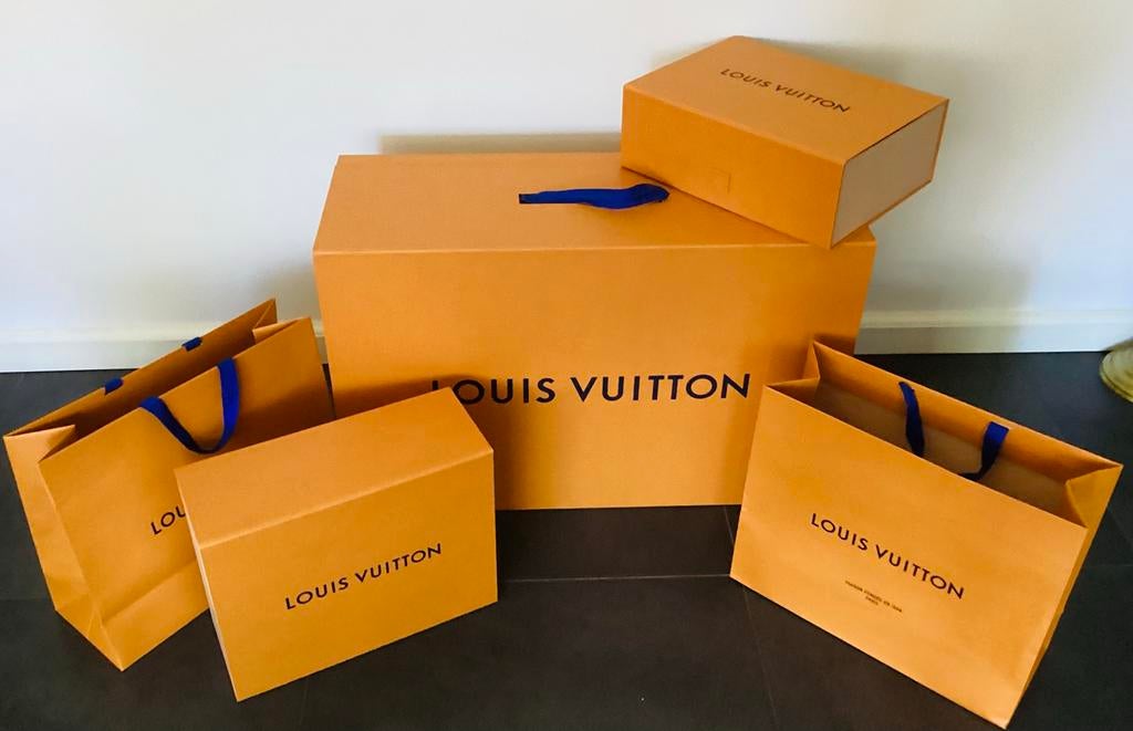 GROTE Louis Vuitton kofferdoos & 2x schoenen + tas doos,leeg, Ophalen, Overige materialen, 45 tot 55 cm, Zo goed als nieuw