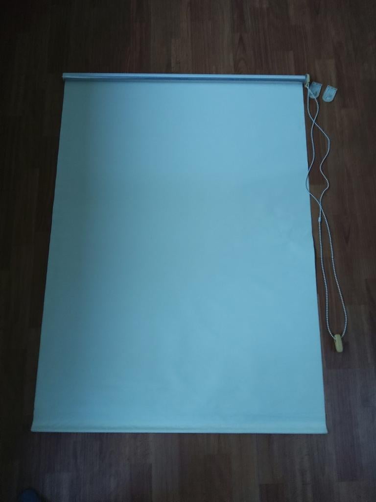 Rolgordijn creme kleurig 135cm breed, Ophalen, Crème, Gebruikt, 100 tot 150 cm