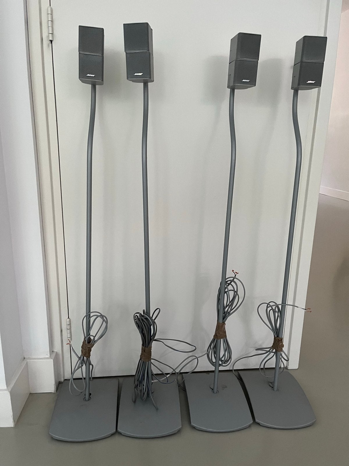 4 Bose speakers met standaarden, Audio, Tv en Foto, Ophalen, Gebruikt, Speakerset, Bose