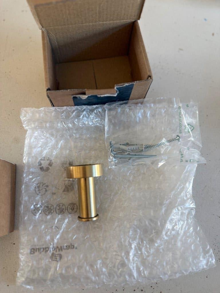 2x Hotbath &More handdoekhaak geborsteld messing, Ophalen of Verzenden, Nieuw, Kraan