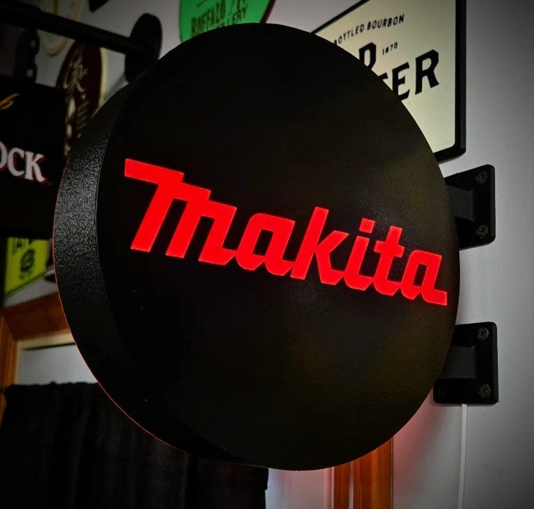 Dubbelzijdige LED Lichtbak - Ø30cm Makita Logo, Ophalen of Verzenden