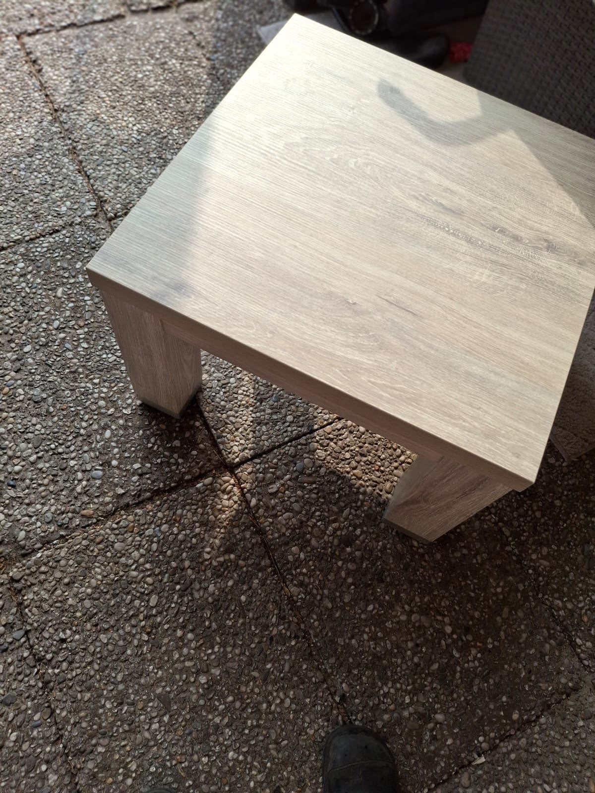 Bijzettafel Lamulux 60x60x40 cm, Ophalen, Vierkant, 55 tot 75 cm, Zo goed als nieuw