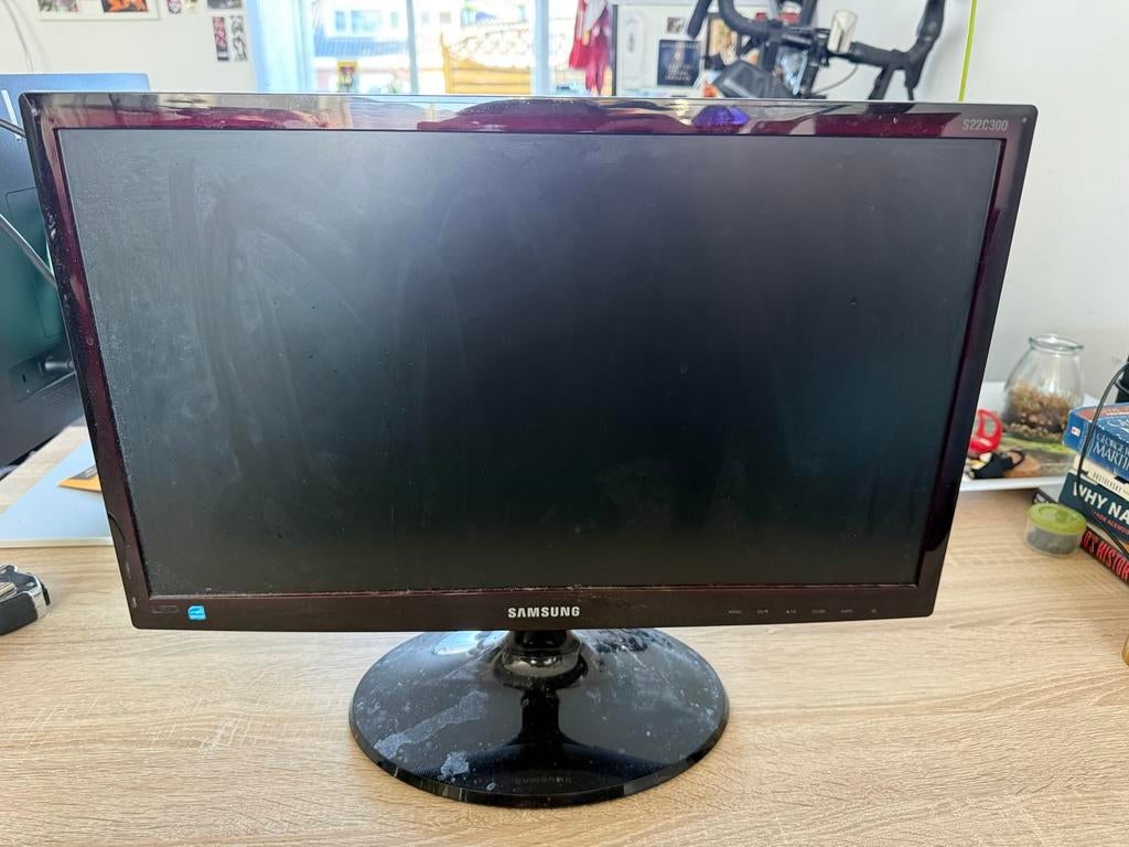 Samsung S22C300 Monitor - Full HD, HDMI, VGA, Computers en Software, Monitoren, Ophalen, Full HD, 60 Hz of minder, Gebruikt
