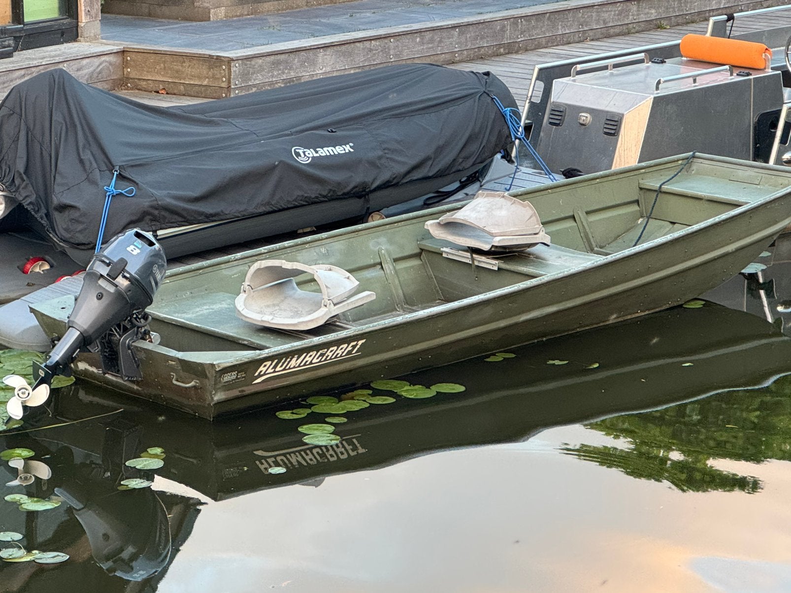 Platbodem Alumacraft 1436 Lite, Watersport en Boten, Ophalen, Zo goed als nieuw, Aluminium
