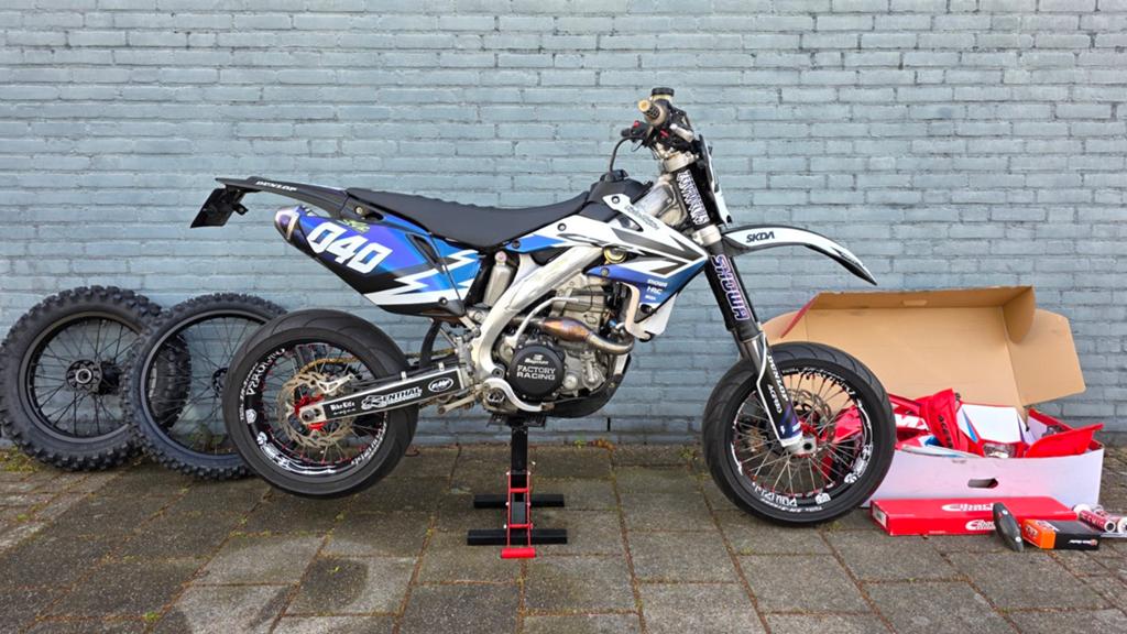 Honda HM CRF 450 X 2010 supermoto, Sportuitlaat, Gebruikt, 449 cc, Particulier