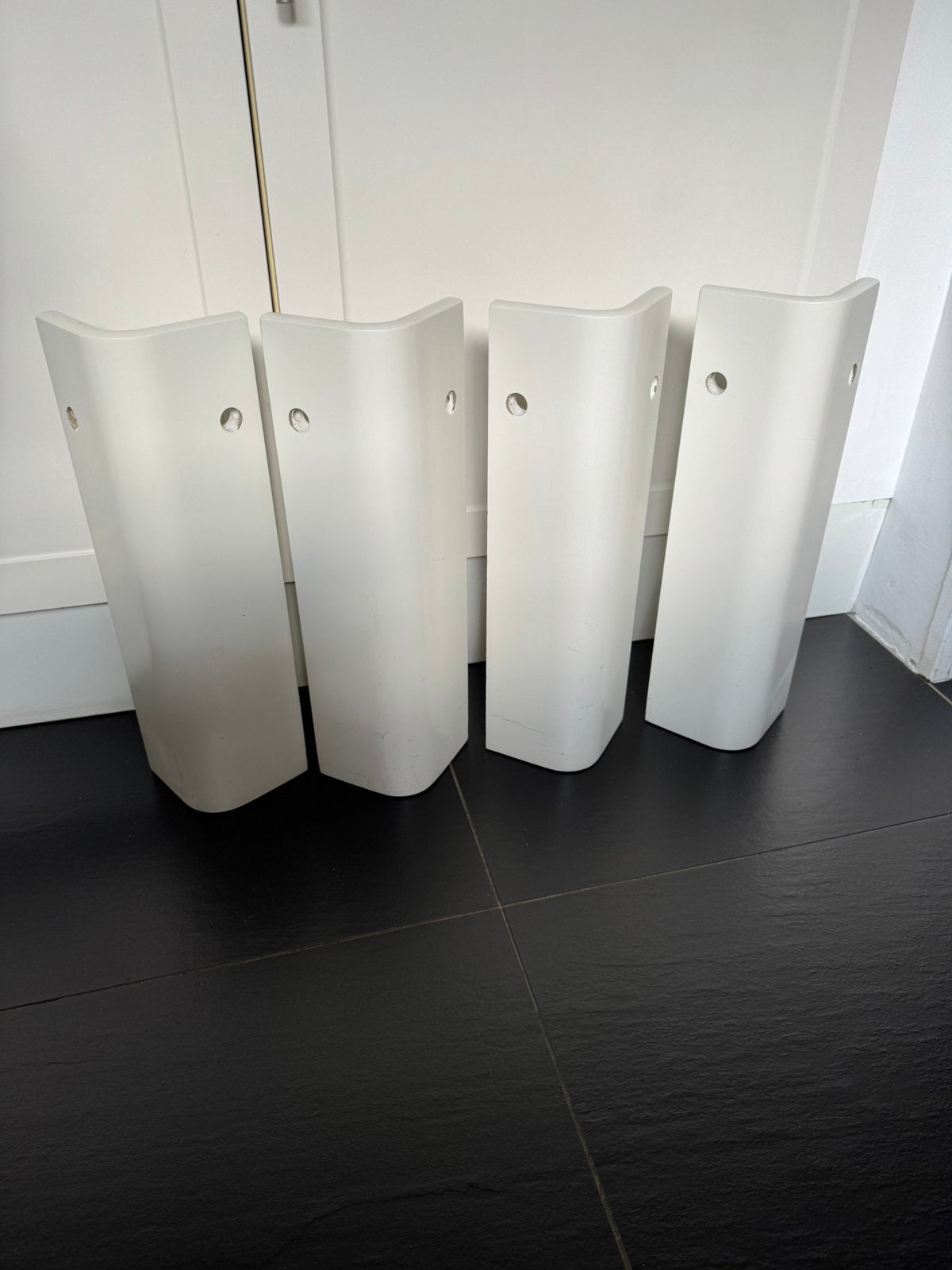 Auping auronde poten hoog 48 cm wit, Ophalen of Verzenden, Gebruikt