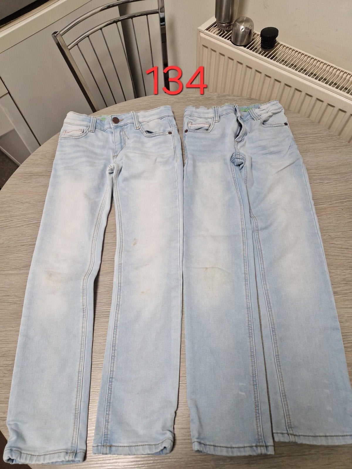 2 spijkerbroeken blue ridge 134, Broek, Gebruikt, Ophalen of Verzenden, Blue Ridge