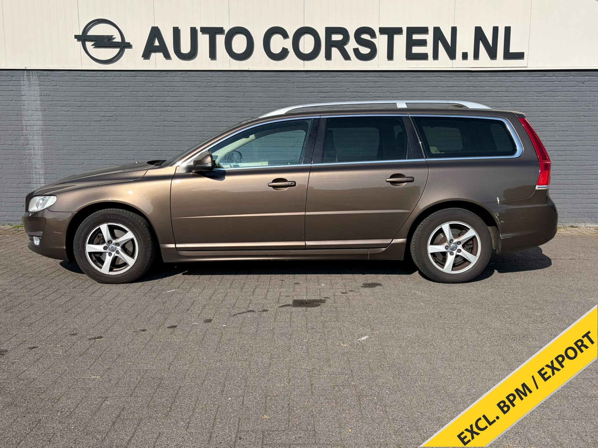 Volvo V70 2.0 D4 Leder Trekhaak Navi Ecc Bluetooth Pdc Schui, Auto's, Voorwielaandrijving, Euro 6, 4 cilinders, Xenon verlichting