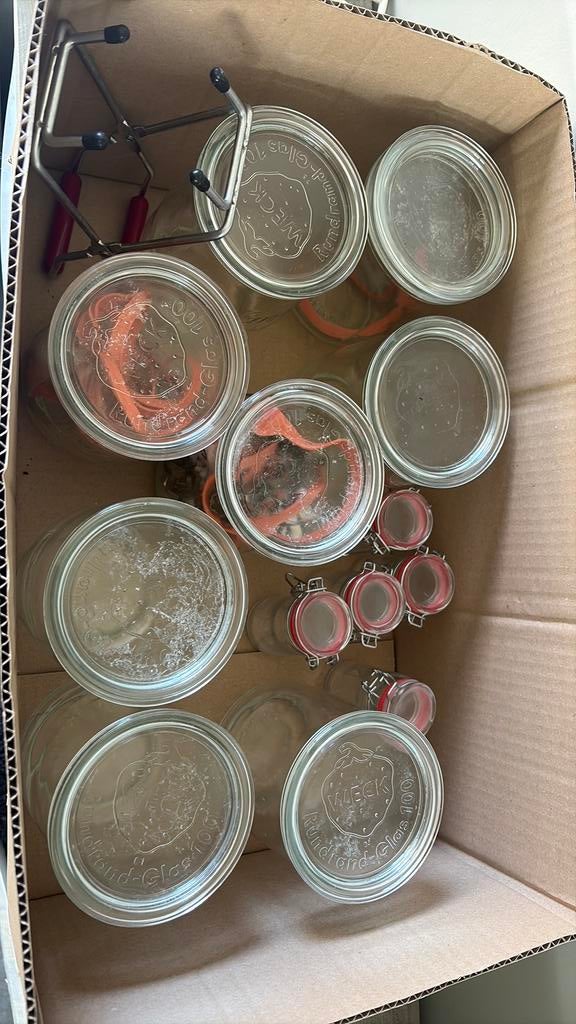Weck potten, Ophalen, Zo goed als nieuw, Glas, Pot, Bus of Blik