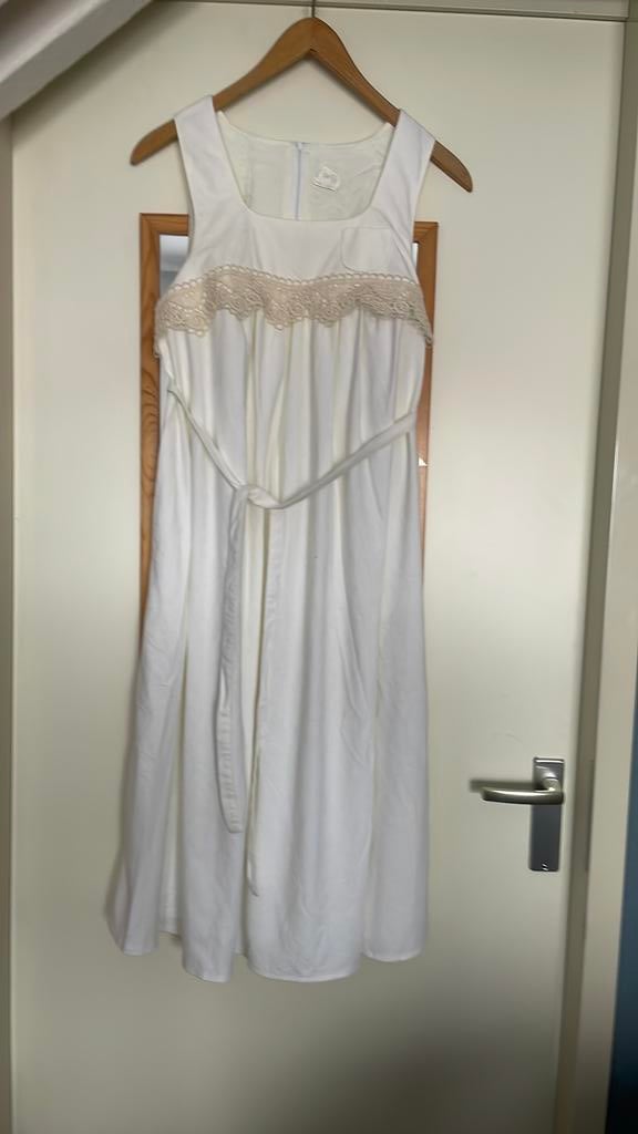Zomerjurk met kant en zakje, maat 38., Maat 38/40 (M), Overige kleuren, Jurk, Ophalen of Verzenden