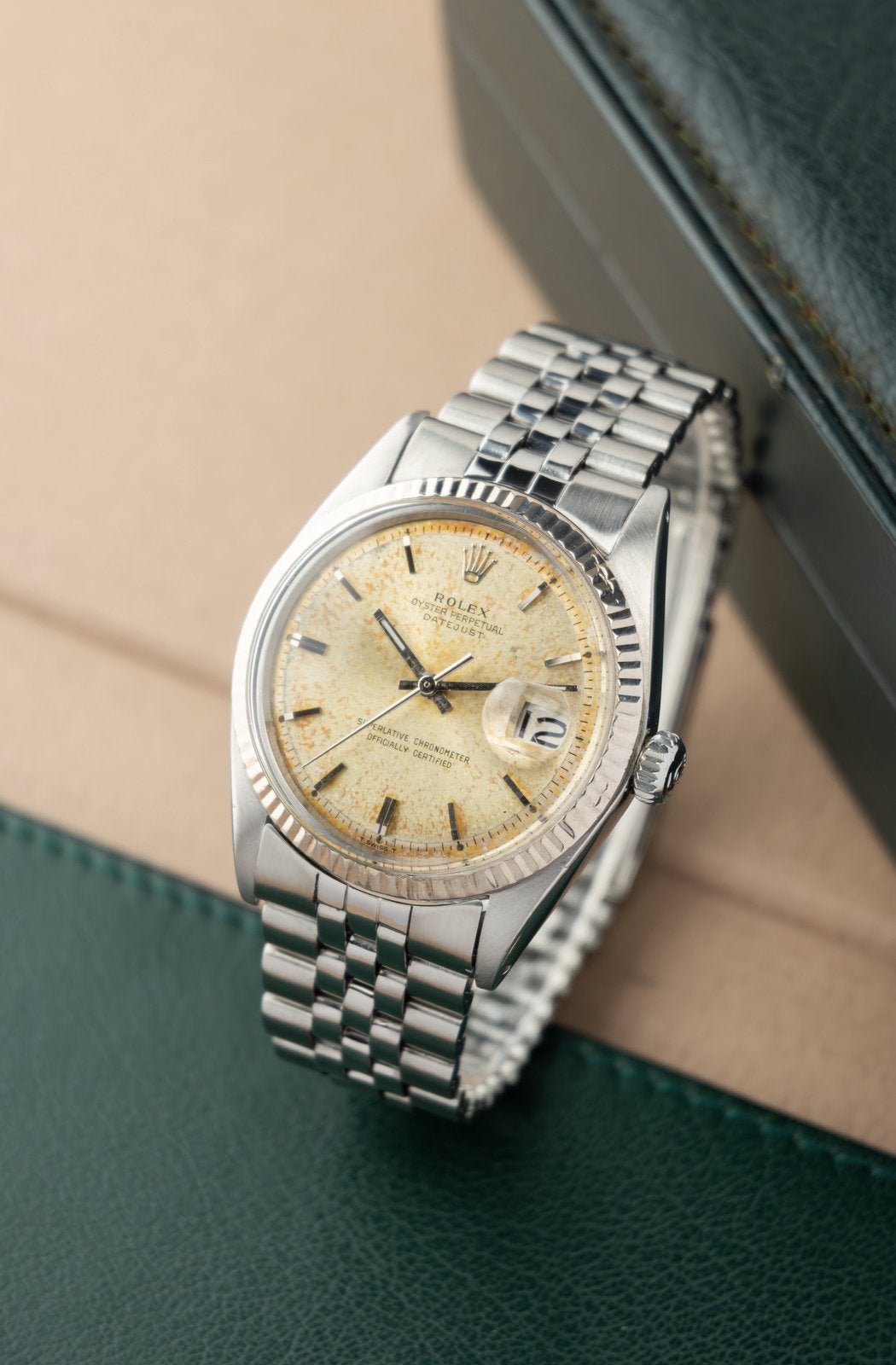 Rolex Datejust 36 | Patina Dial, Ophalen, Staal, Polshorloge, Zo goed als nieuw