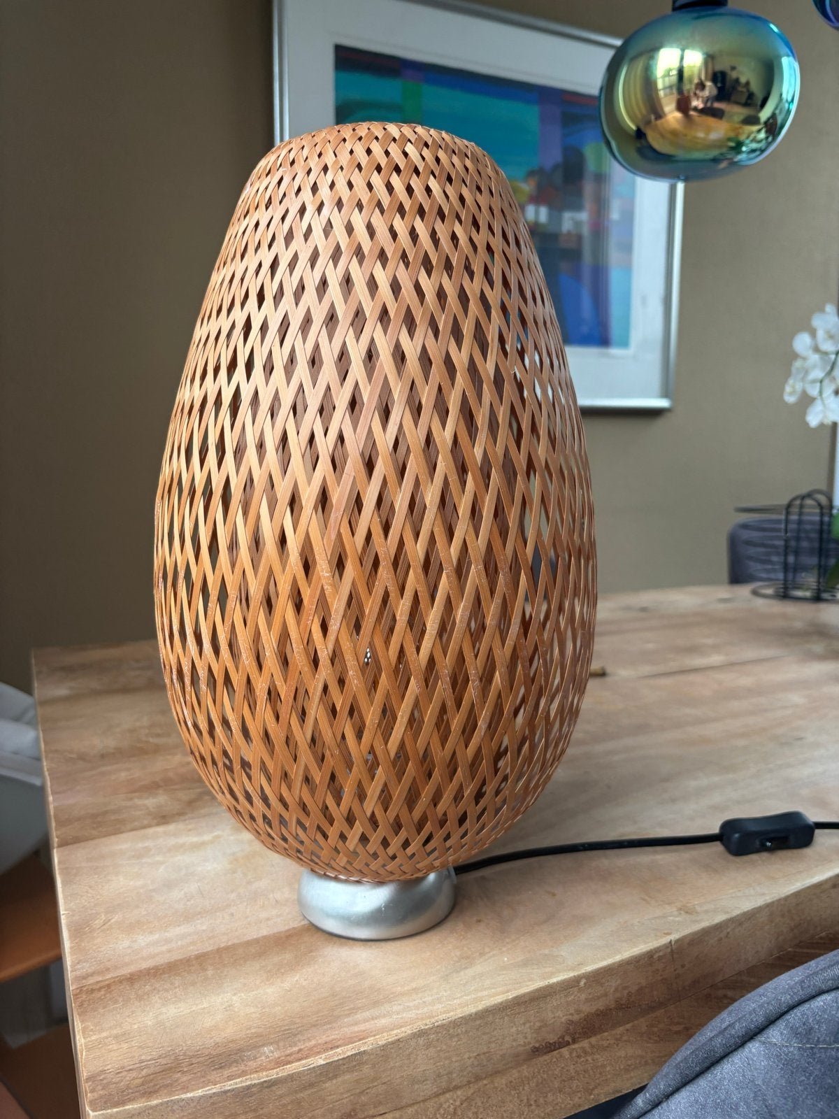 IKEA staande en tafellampen set, bamboe, zo goed als nieuw, Natuurlijk materiaal, IKEA, Zo goed als nieuw, Bruin