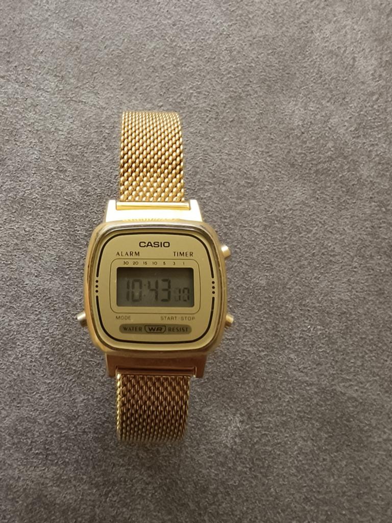 Casio LA670WE Goudkleurig Horloge Werkend, Sieraden, Tassen en Uiterlijk, Horloges | Dames, Ophalen of Verzenden