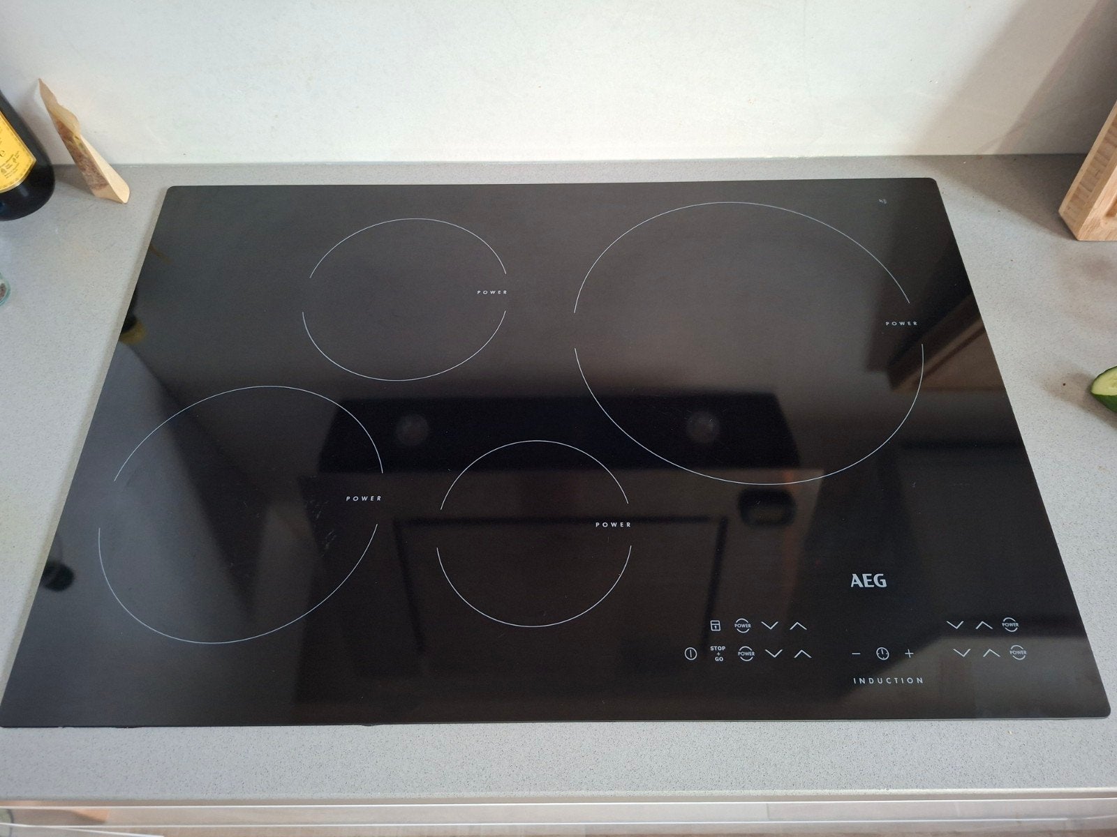 AEG Inductiekookplaat HD342208IB - 4 zones, Witgoed en Apparatuur, Ophalen, Gebruikt, 4 kookzones, Inbouw