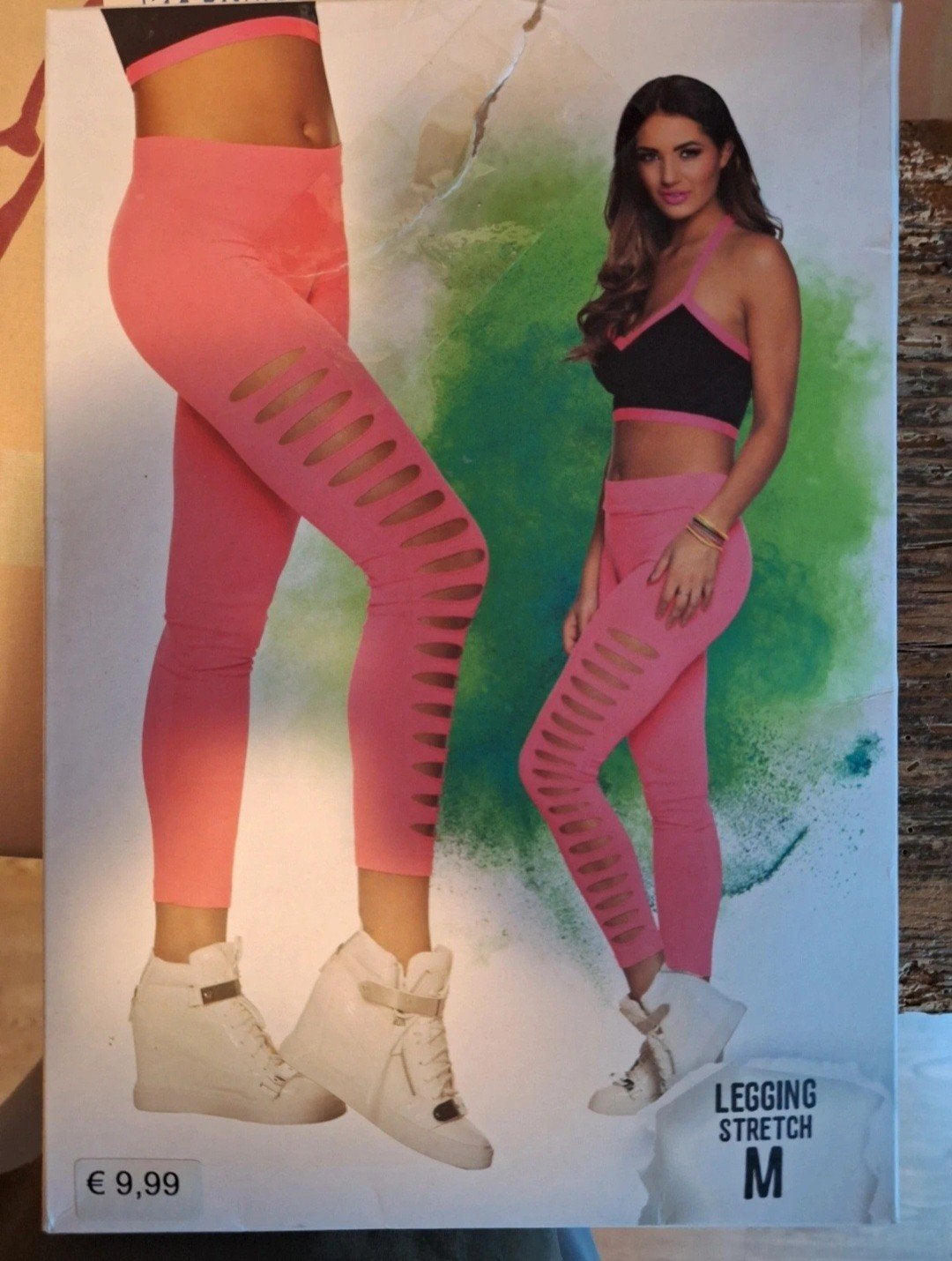 Roze legging met open zijkanten - Maat M, Legging, Nieuw, Maat 40/42 (M), Ophalen of Verzenden