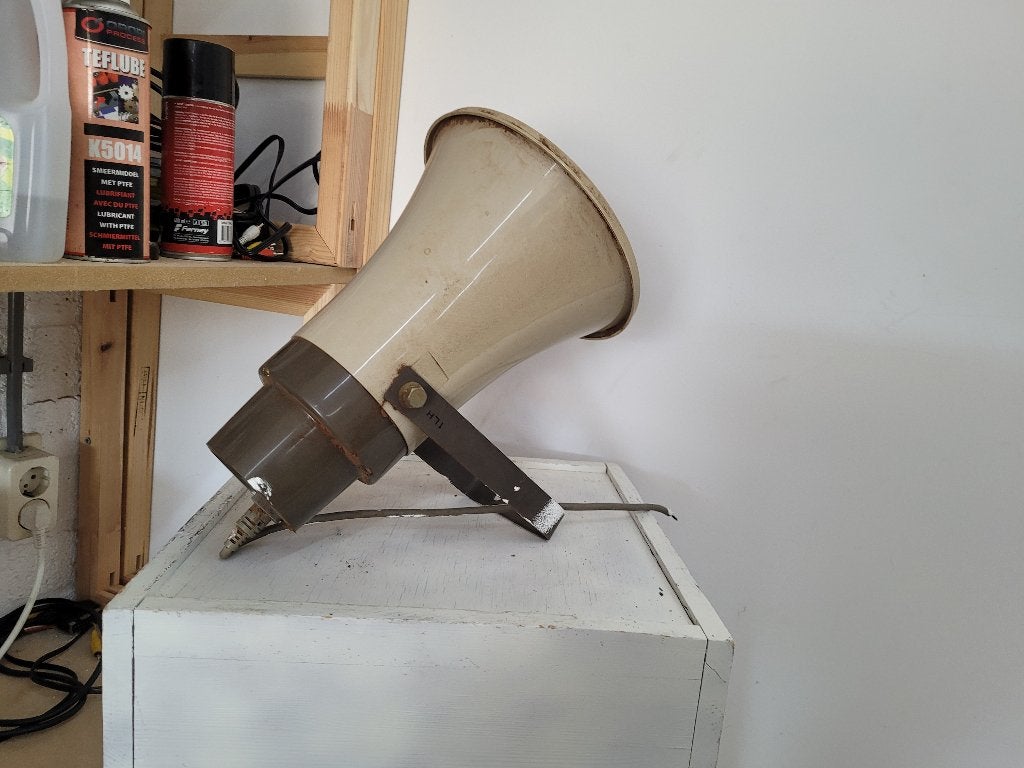 vintage horn speaker in top staat, Overige merken, Gebruikt, Overige typen, Ophalen of Verzenden